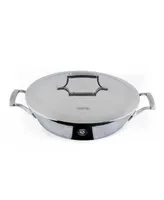 Saveur Selects Voyage Series Tri-Ply Stainless Steel 12" Pan with Lid