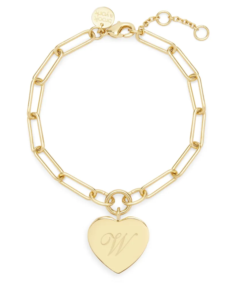 brook & york Isabel Initial Heart Gold-Plated Bracelet - Gold