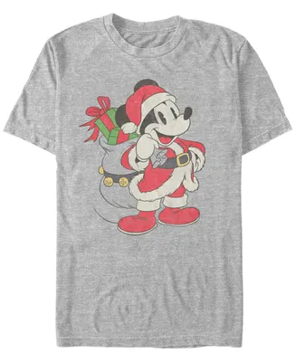 Fifth Sun Men's Just Santa Mickey Short Sleeve T-Shirt