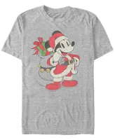 Fifth Sun Men's Just Santa Mickey Short Sleeve T-Shirt