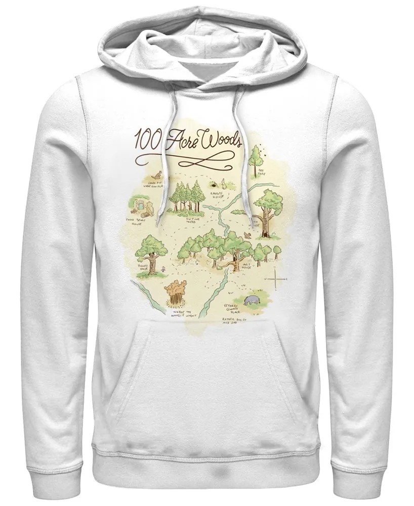 Fifth Sun Men's 100 Acre Map Long Sleeve Hoodie