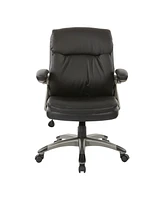 Osp Home Furnishings Executive Low Back Office Chair