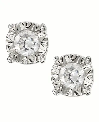 Diamond Stud Earrings 10k Gold, White Gold or Rose (1/4 ct. t.w.)