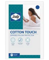 Sealy Cotton Touch Pillow Protector, Standard/Queen