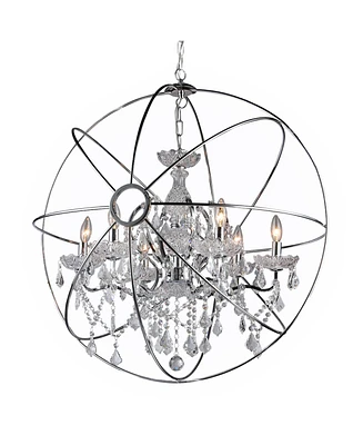 Home Accessories Saturn 15" 6-Light Indoor Chandelier with Light Kit