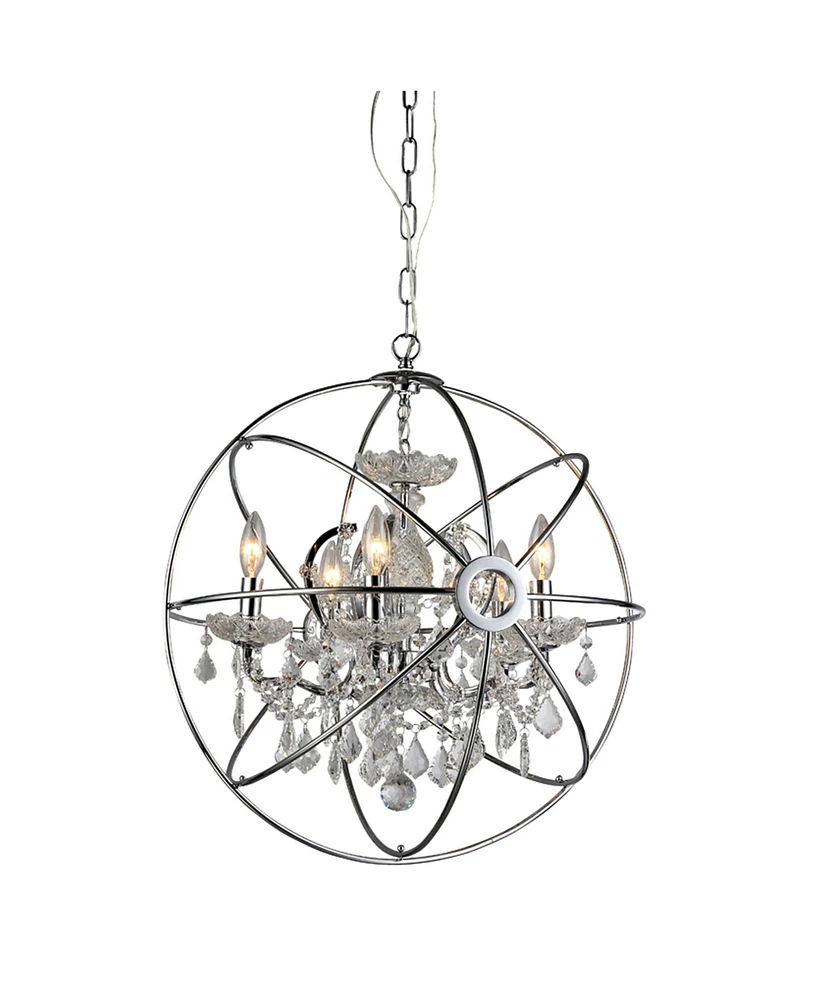 Home Accessories Saturn 17" 6-Light Indoor Chandelier with Light Kit