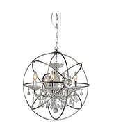 Home Accessories Saturn 17" 6-Light Indoor Chandelier with Light Kit