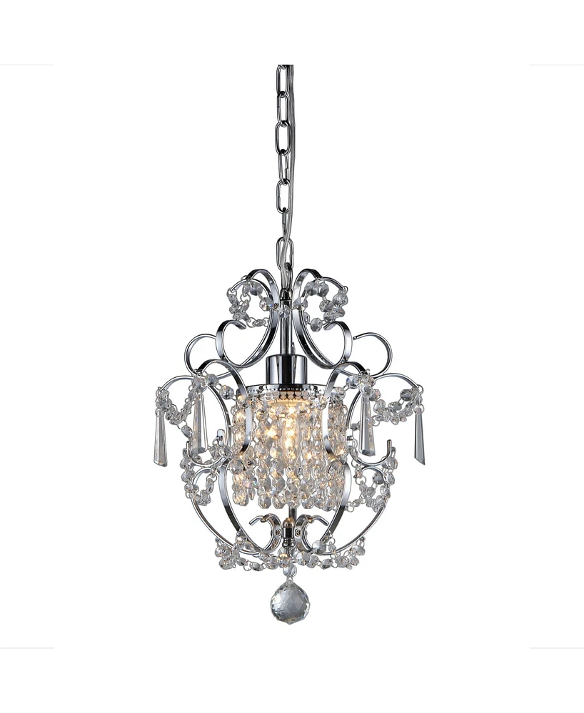 Home Accessories Silver 11" 1-Light Indoor Chandelier with Light Kit