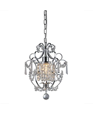 Home Accessories Silver 11" 1-Light Indoor Chandelier with Light Kit