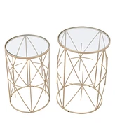 Zuo Hadrian Side Tables, Set of 2