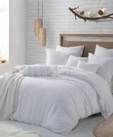 Microfiber Washed Crinkle Duvet Cover & Shams