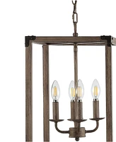 Jonathan Y Magnolia -Light Adjustable Rustic Farmhouse Led Pendant