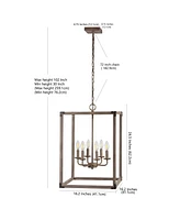 Jonathan Y Magnolia -Light Adjustable Rustic Farmhouse Led Pendant