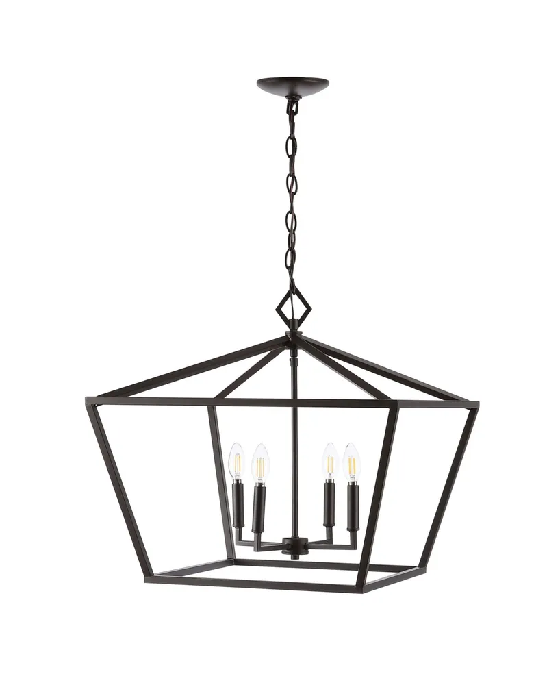 Jonathan Y Gatsby 4-Light Adjustable Rustic Glam Led Pendant