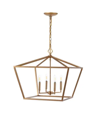 Jonathan Y Gatsby 4-Light Adjustable Rustic Glam Led Pendant