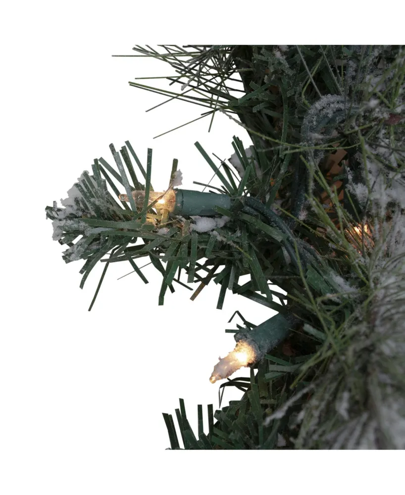 Northlight Flocked Pine Artificial Christmas Garland-Unlit