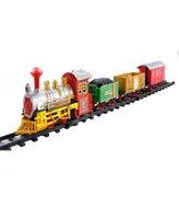 Northlight Battery Operated Lighted and Animated Christmas Express Train Set with Sound