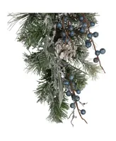 Northlight Unlit Mixed Pine and Blueberries Artificial Christmas Swag