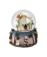 Northlight Nativity Manger Scene Religious Musical Christmas Snow Globe