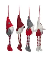 Northlight Plush Gnome Christmas Ornaments