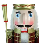 Northlight Wooden Christmas Nutcracker King with Scepter