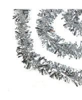 Northlight Unlit Shiny Wide Cut Christmas Tinsel Garland