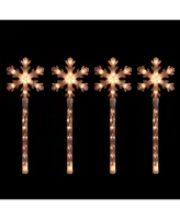 Northlight Snowflakes Christmas Pathway Marker with Lawn Stakes
