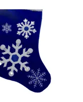 Northlight Velveteen Embroider Christmas Stocking