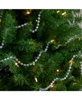 Northlight Unlit Shiny Clear Iridescent Beaded Artificial Christmas Garland