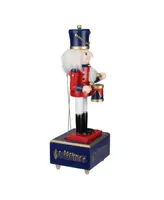 Northlight Animated and Musical Christmas Nutcracker Drummer