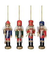 Northlight Christmas Nutcracker Ornaments, Pack of 4