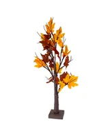 Northlight Pre-Lit Led Maple Artificial Christmas Tree- Clear Lights