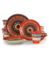 Elama Zen Mozaik 16 Piece Dinnerware Set