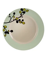 Elama Retro Bloom 16 Piece Luxurious Stoneware Dinnerware Set