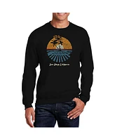 La Pop Art Men's Word Cities San Diego Crewneck Sweatshirt