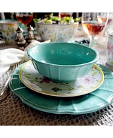 Euro Ceramica Chloe 16 Pc. Dinnerware Set, Service for 4