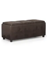 Simpli Home Avalon Storage Ottoman