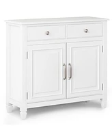 Simpli Home Connaught Solid Wood Entryway Storage Cabinet