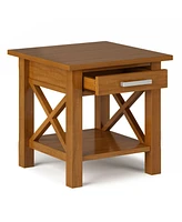 Simpli Home Kitchener Solid Wood End Table