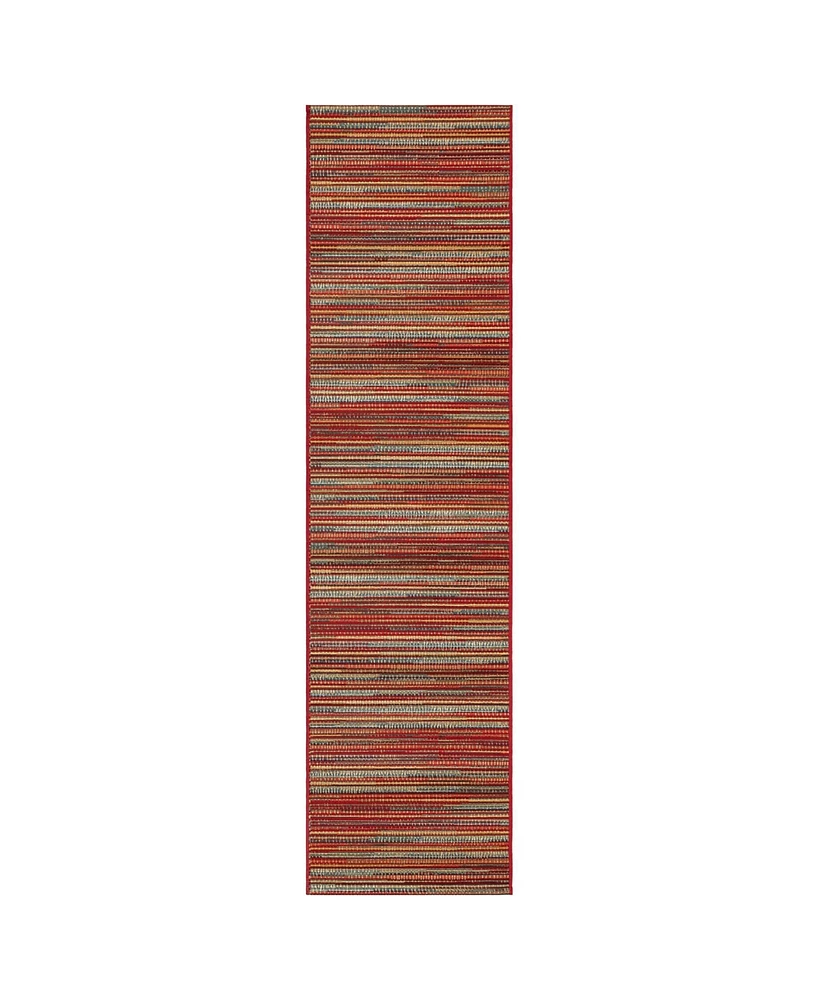 Liora Manne Marina Stripes 1'11" x 7'6" Runner Rug