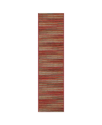 Liora Manne Marina Stripes 1'11" x 7'6" Runner Rug