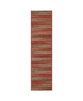 Liora Manne Marina Stripes 1'11" x 7'6" Runner Rug