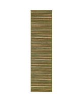 Liora Manne Marina Stripes 1'11" x 7'6" Runner Rug