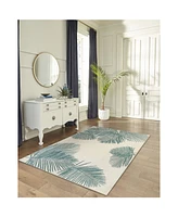 Liora Manne' Carmel Palm 6'6" x 9'4" Outdoor Area Rug