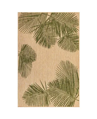 Liora Manne' Carmel Palm 4'10" x 7'6" Outdoor Area Rug
