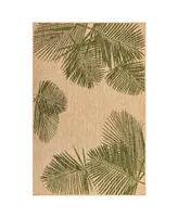 Liora Manne' Carmel Palm 4'10" x 7'6" Outdoor Area Rug