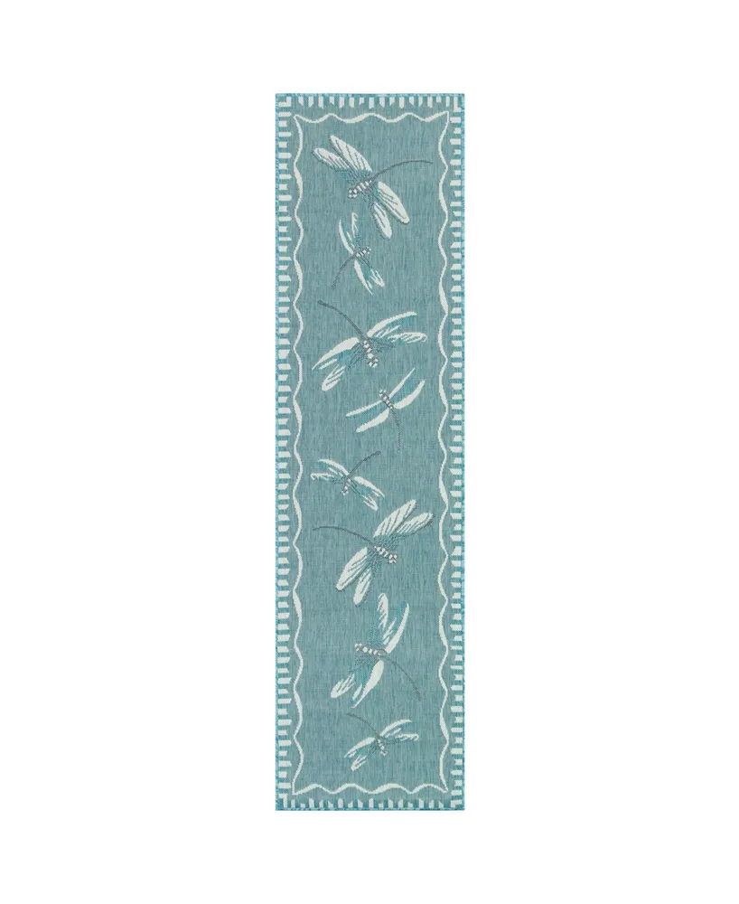 Liora Manne' Carmel Dragonfly 1'11" x 7'6" Runner Rug