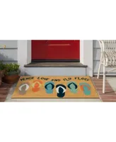 Liora Manne Natura Flip Flops Cool Blue Area Rug