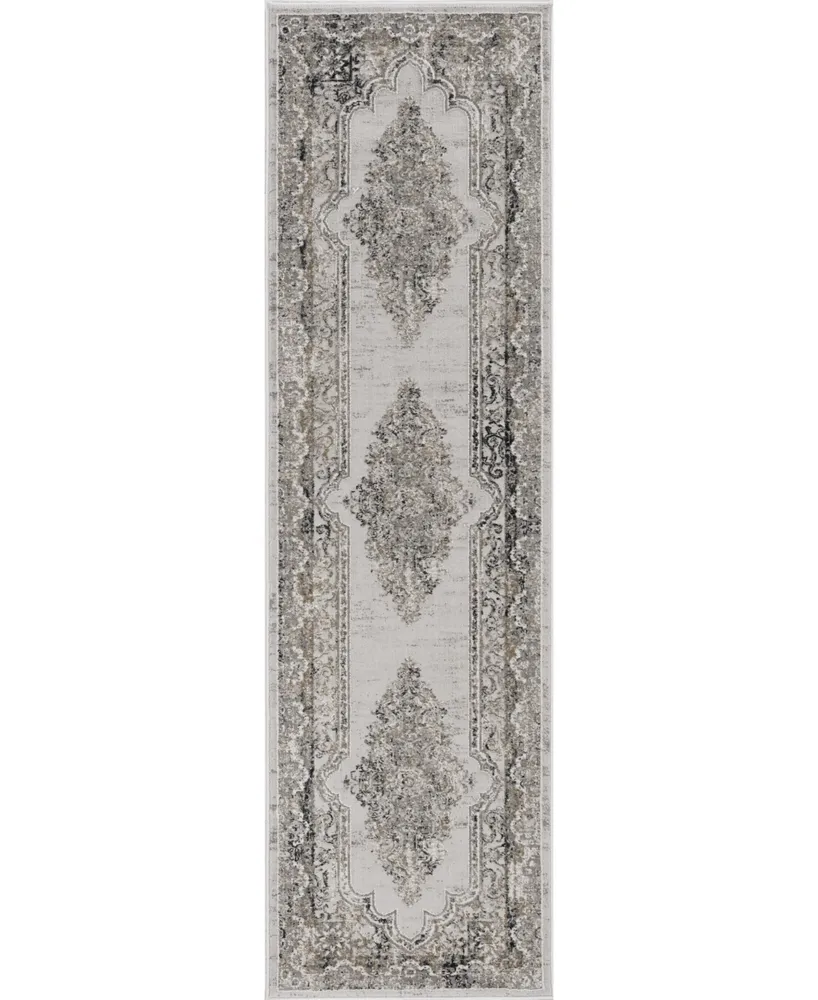 Closeout! Km Home Abbey KL32 Ivory 2'6" x 4' Runner Rug