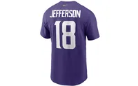 Men's Nike Justin Jefferson Purple Minnesota Vikings Name and Number T-shirt